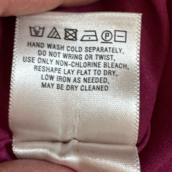 Anthropologie HD in Paris Berry Faux Leather Trim Ruffle Hem Sleeveless Sz 4 - Picture 12 of 15